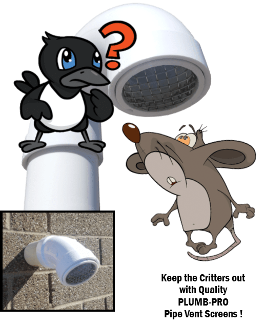 PLUMBPRO® PVC Pipe Vent Screens